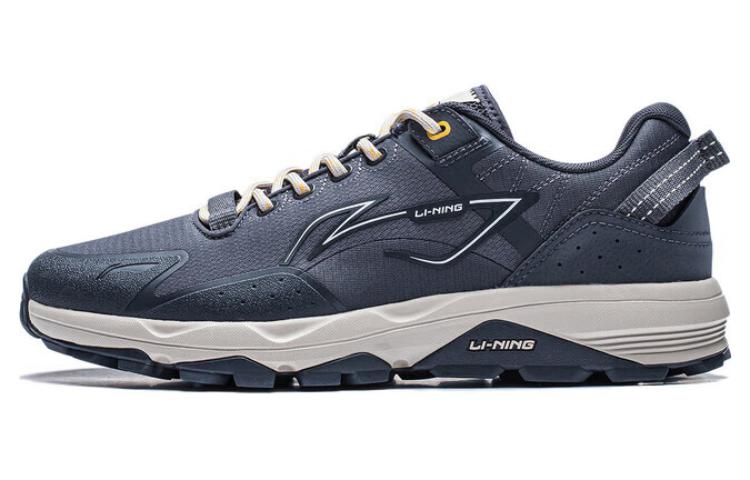 LiNing Slip Resistant Low top Running Shoes Men's Black Gray
