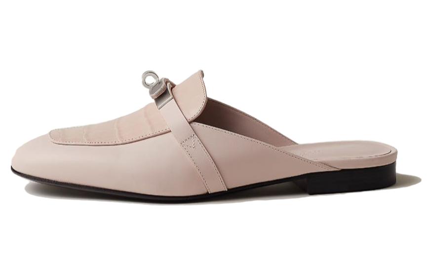 HERMES Oz Closed Toe Slippers Women's Pink