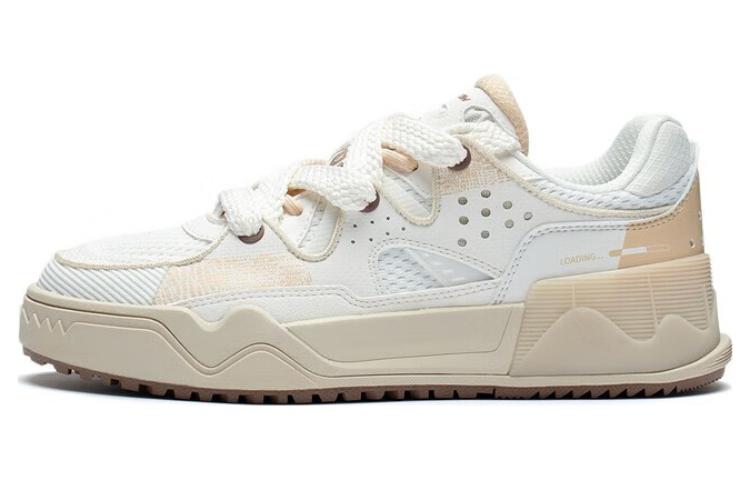 LiNing Shining Star 2 Flash Star 2.0 Wear-Resistant Slip-Resistant Low-Top Skateboard Shoes Women's Mist White