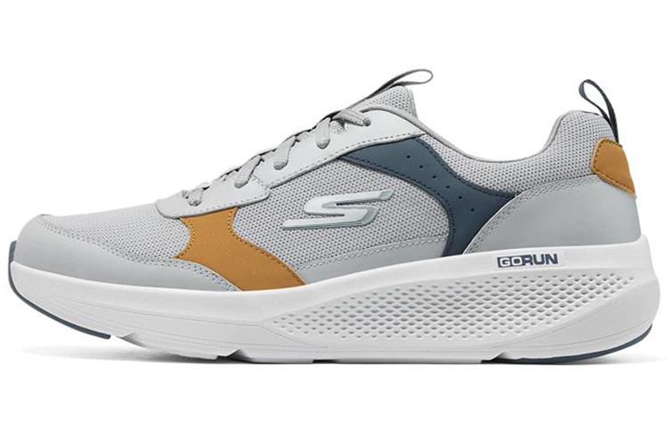 Skechers GO RUN Elevate Low Top Casual Running Shoes Men's Gray Blue, Double Layer