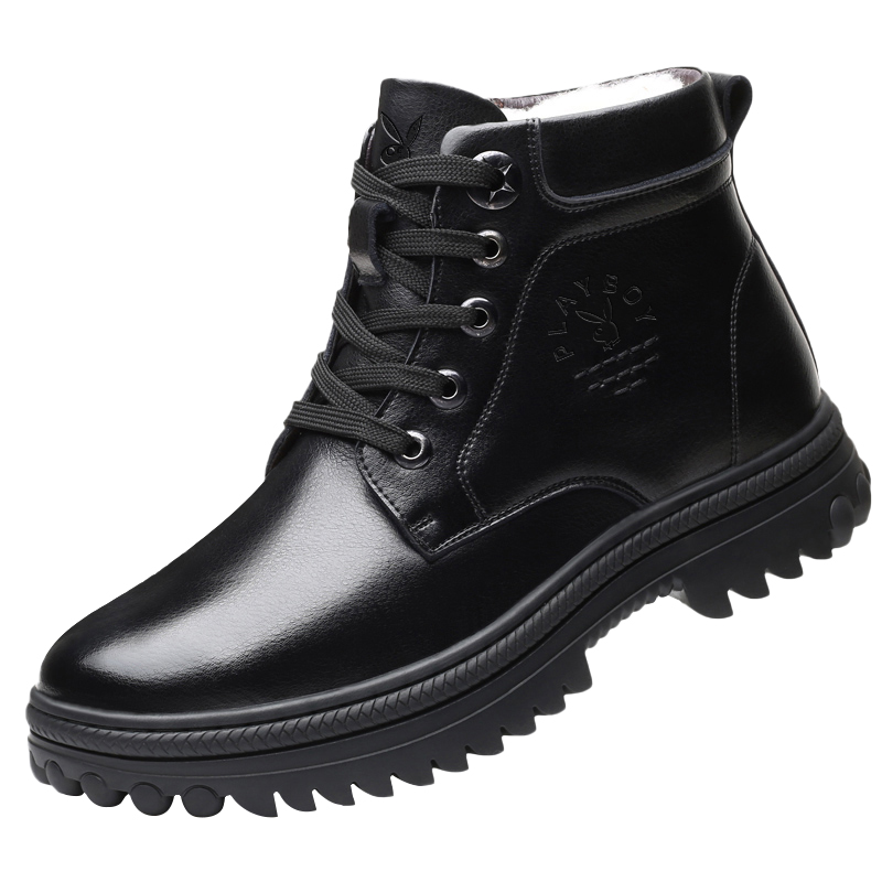 Playboy Thermal Cushioning Slip Resistant Short Snow Boots Men's Black купить в интернет-магазине Yoocart с быстрой доставкой по России.