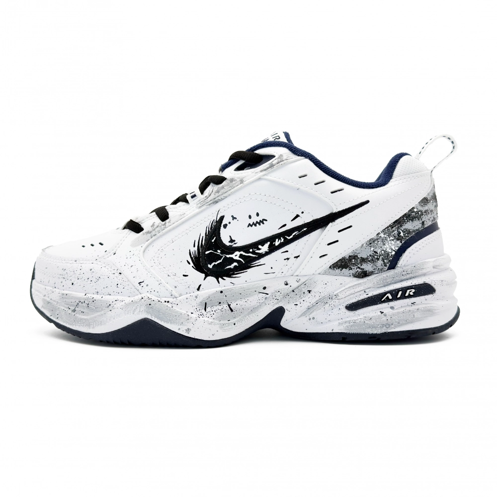 Nike Air Monarch 4 Abrasion Resistant Low top Chunky Sneakers Unisex Black