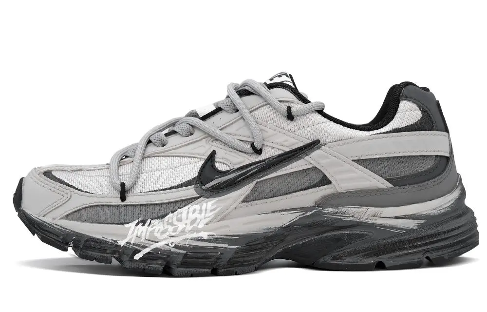 Nike Initiator Abrasion Resistant Low Top Running Shoes Unisex Gray