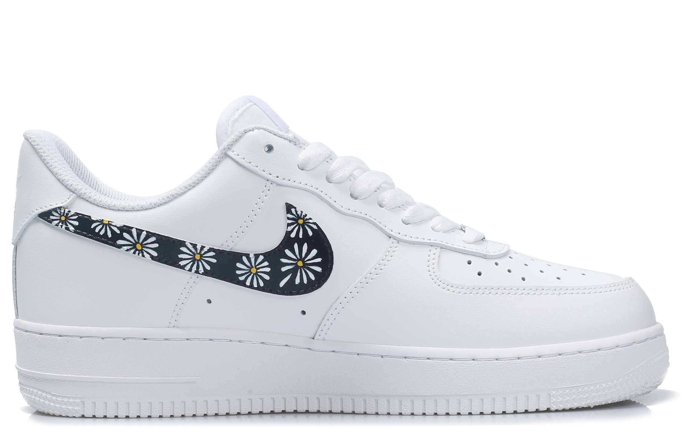 Nike Air Force 1 07 Lightweight Height Increasing Low top Skateboard Shoes Unisex Black White