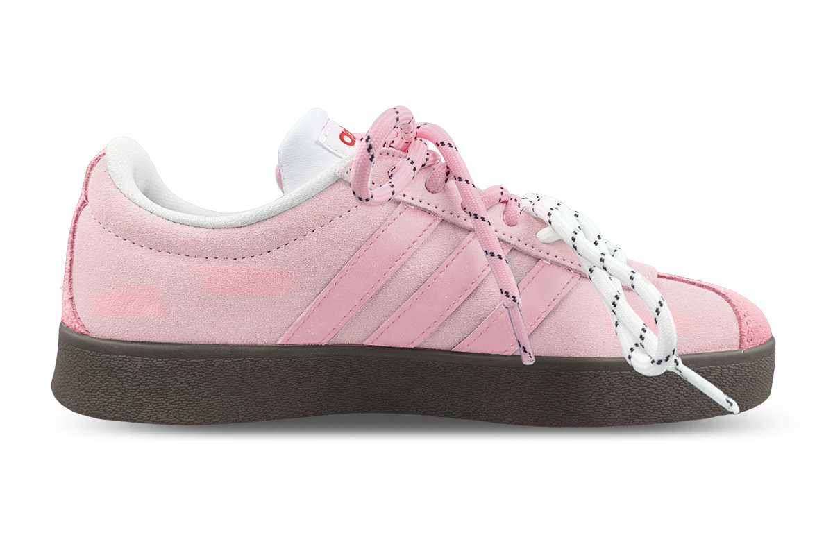 Adidas VL COURT 2.0 Low top Skateboard Shoes Unisex Pink White