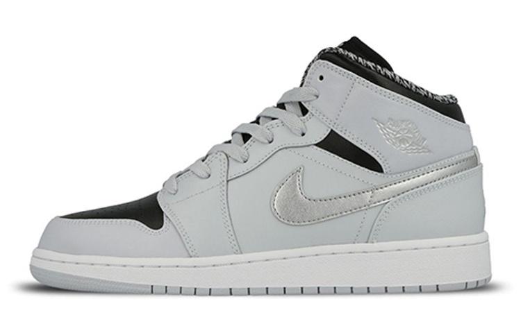 Jordan 1 Retro Mid GS Pure Platinum
