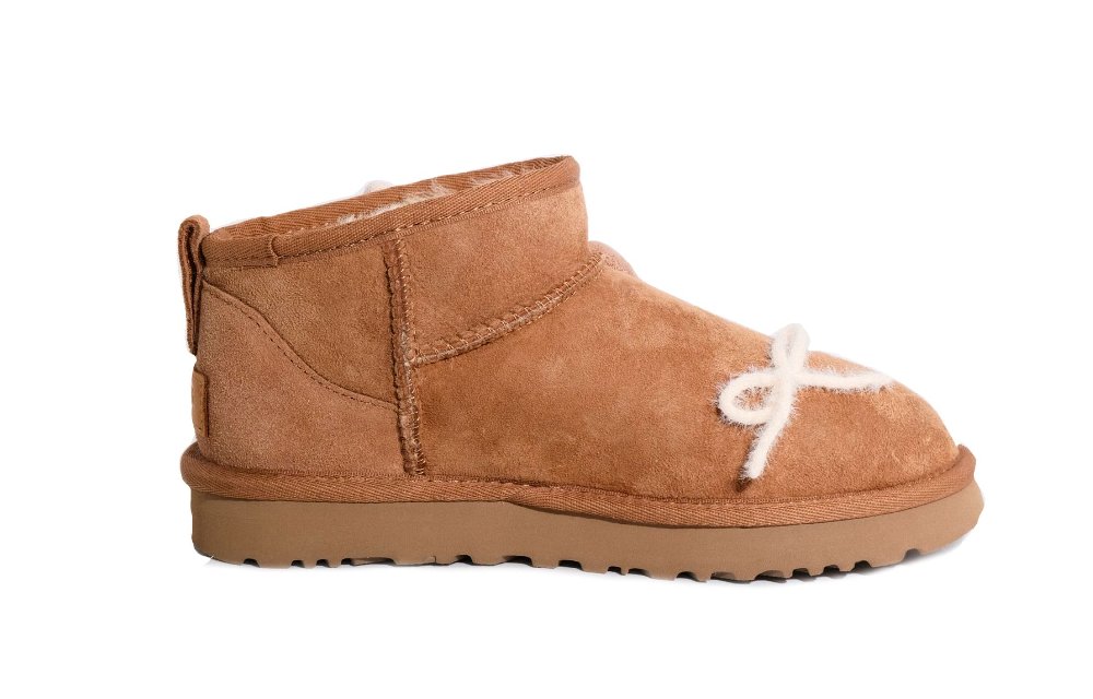 UGG CLASSIC ULTRA MINI Ankle-Length Snow Boots Women's Chestnut
