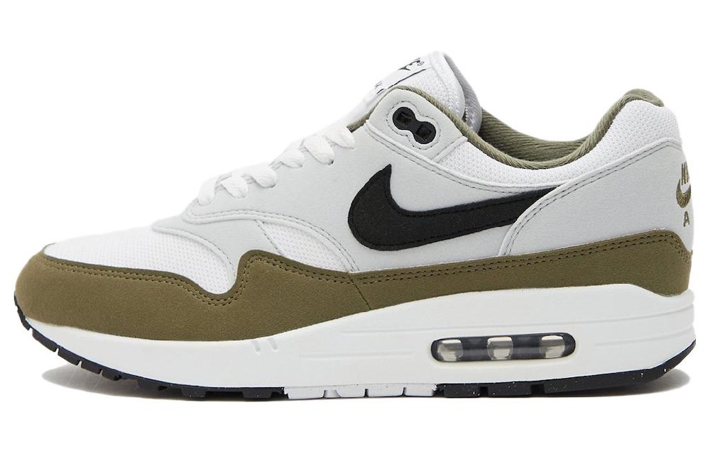 Nike Air Max 1 White Black Medium Olive