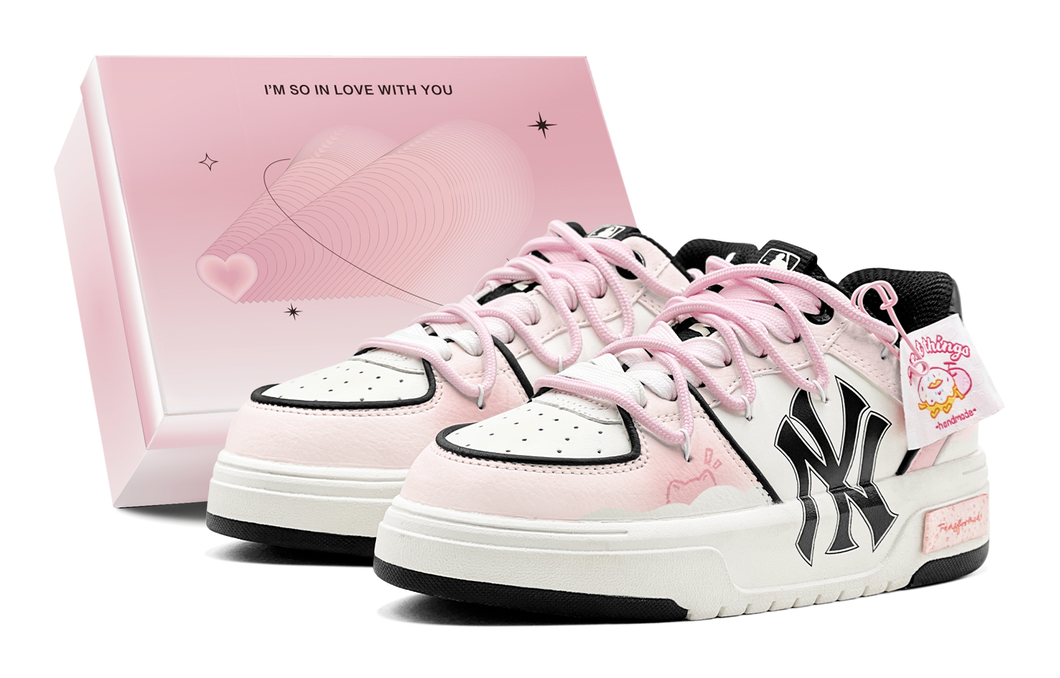 MLB Chunky Liner Skateboard Shoes Unisex Low top White