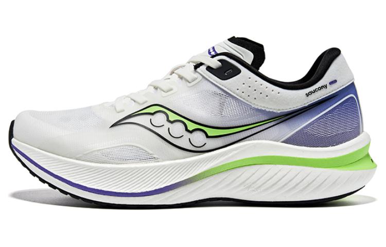 Saucony Slay Cushioned Wear-Resistant Breathable Low-Top Marathon Running Shoes Unisex White Purple