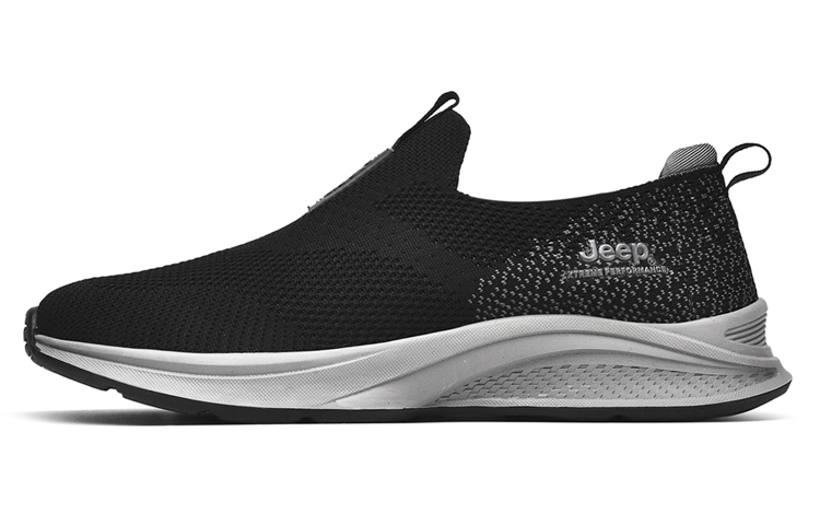 Jeep Low Top Casual Shoes Men's Black