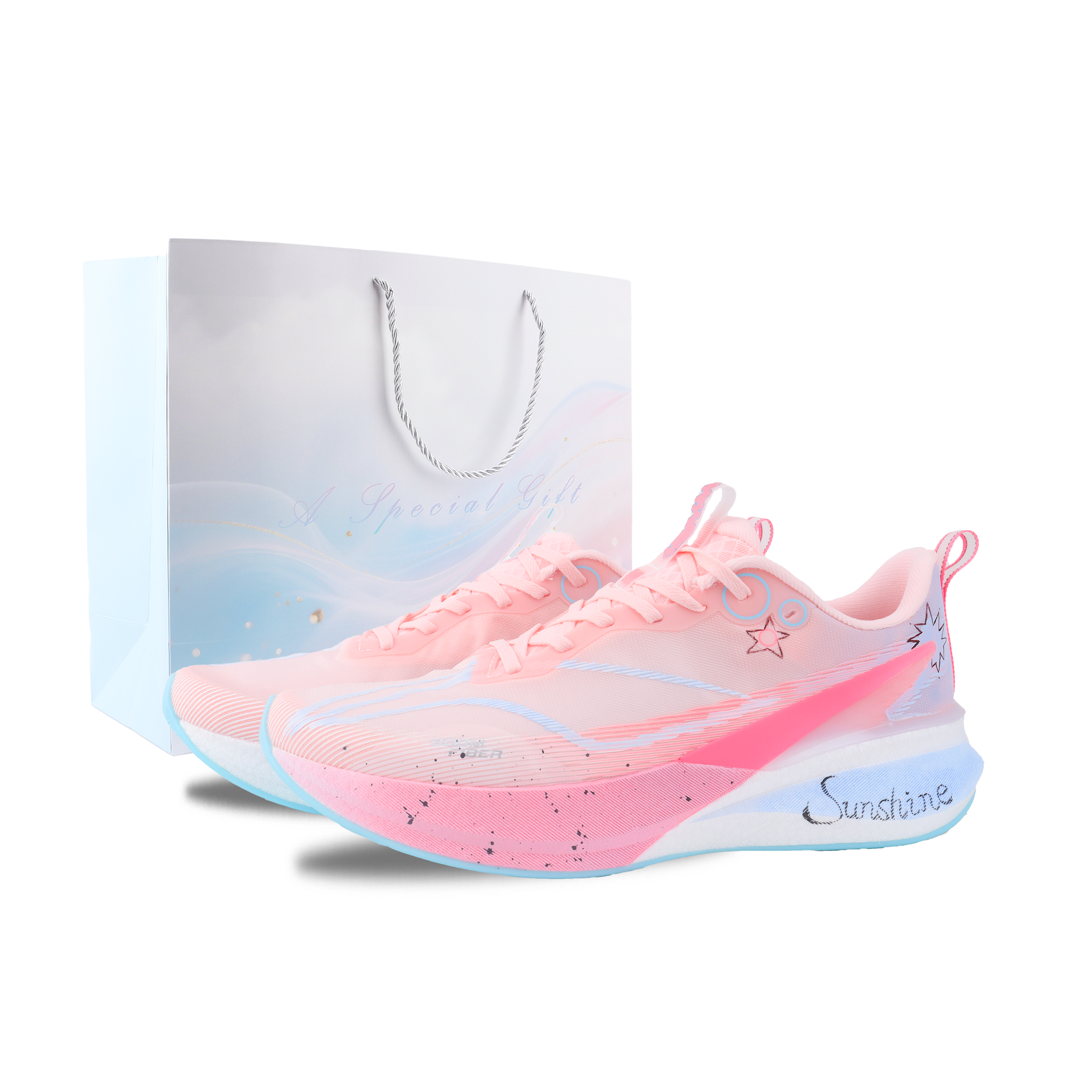 LINING Red Hare 8PRO Running Shoes Unisex Low top Pink/Blue