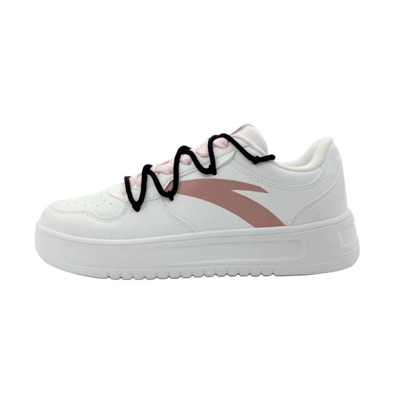 Anta Wear-resistant And Lightweight Low-Top Skateboard Shoes Women's White Pink