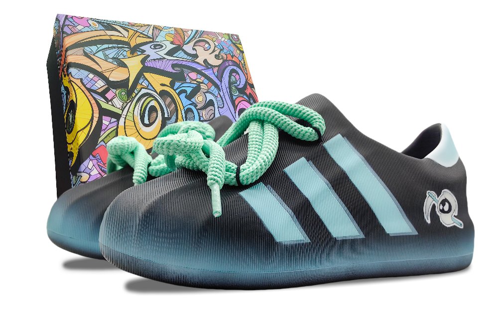 Adidas Originals AdiFOM Superstar Non slip Lightweight Low Top Casual Shoes Unisex Black Blue