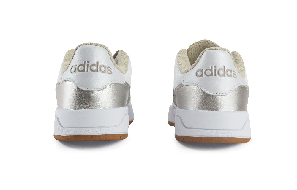 Adidas Neo Entrap Anti-Slip Wear-Resistant Low-Top Skateboard Shoes Women's White Gold