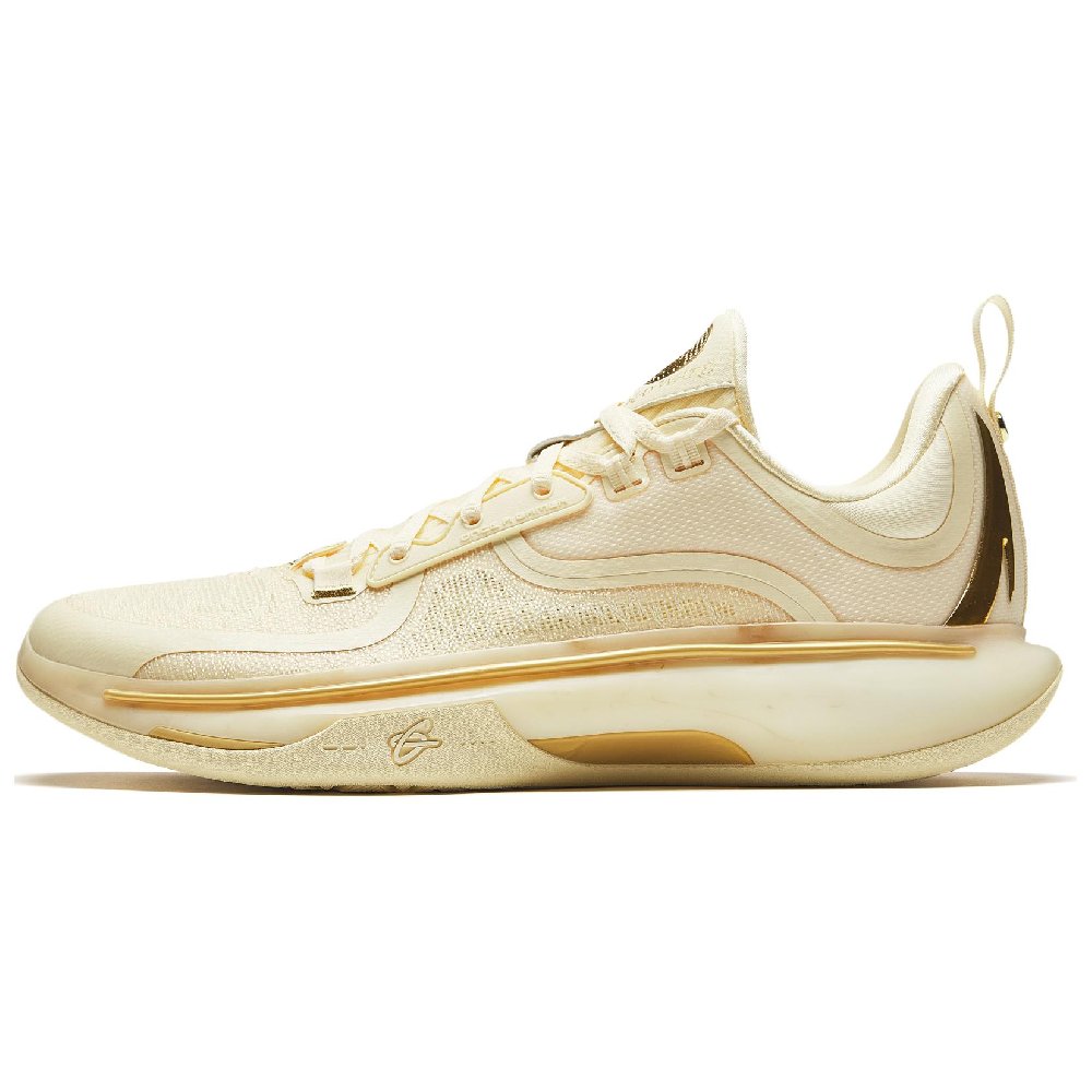 Anta GH5 Cushioning Rebound Low-Top Basketball Shoes Men's Gold