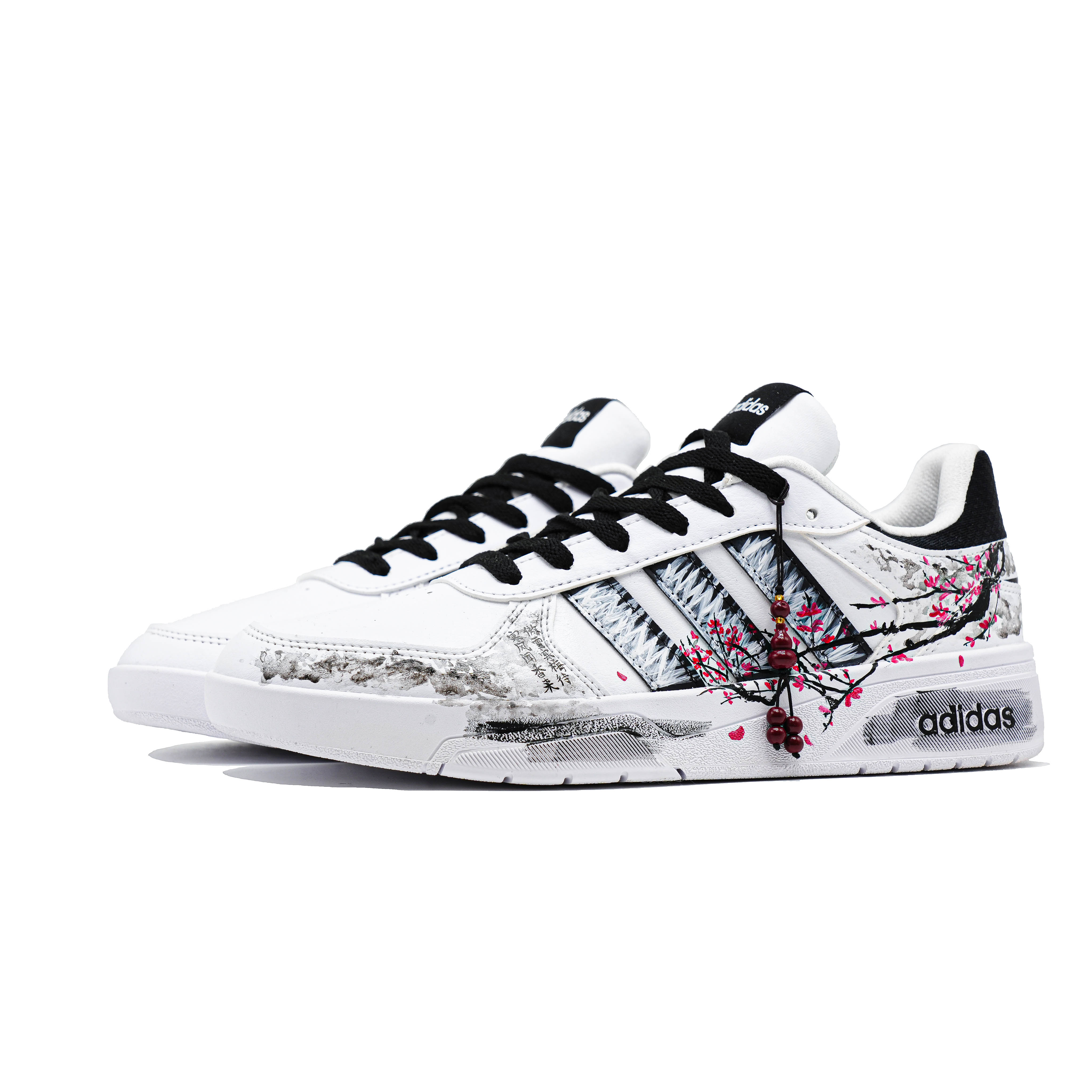 Adidas Neo Courtbeat Plum Elegance And Ink Journey Shock Absorbers Low Top Skateboard Shoes Unisex Black White купить в интернет-магазине Yoocart с быстрой доставкой по России.