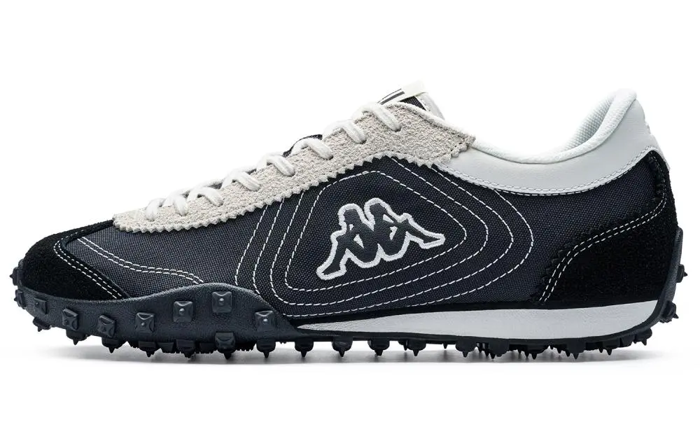 Kappa Omini.Echo Back to Back Slip Resistant Abrasion Resistant Low top Casual Shoes Unisex Black White