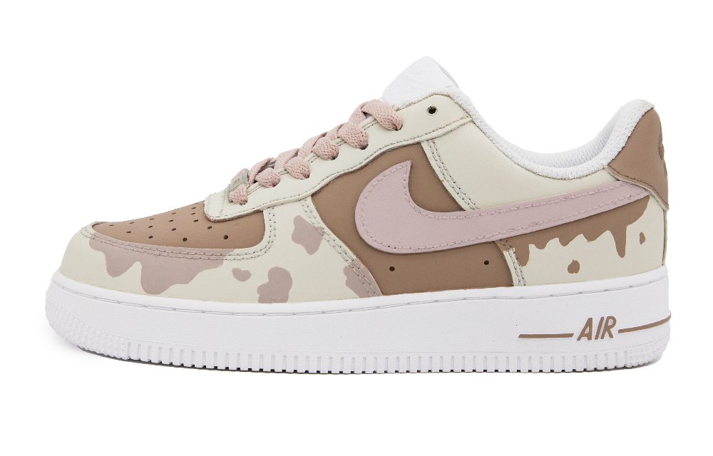 Nike Air Force 1 Skateboard Shoes Men Low-Top Beige Brown