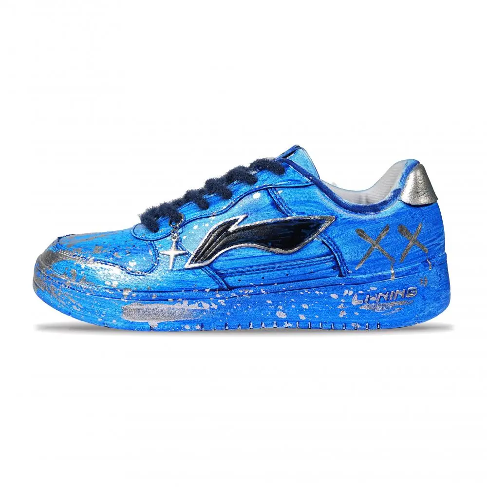 LINING Pontoon Boats Skateboard Shoes Men's Low top Blue