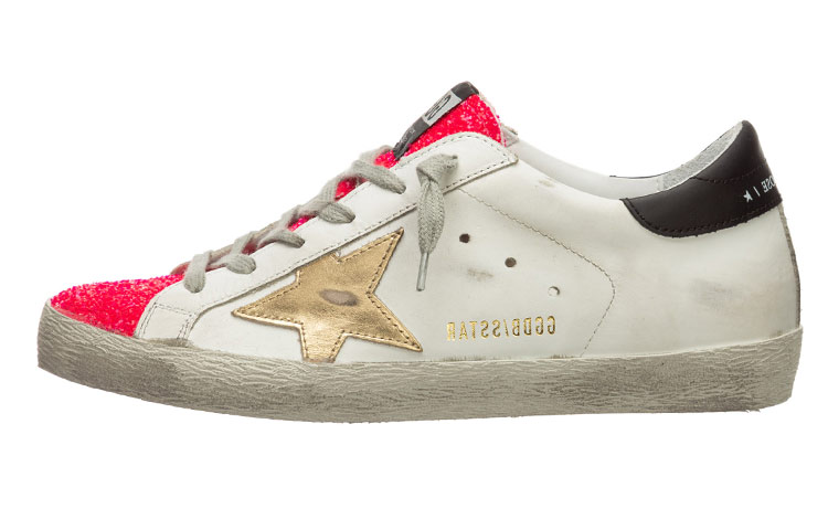 Golden Goose Super Star Skateboard Shoes Women's Low Top White/Red