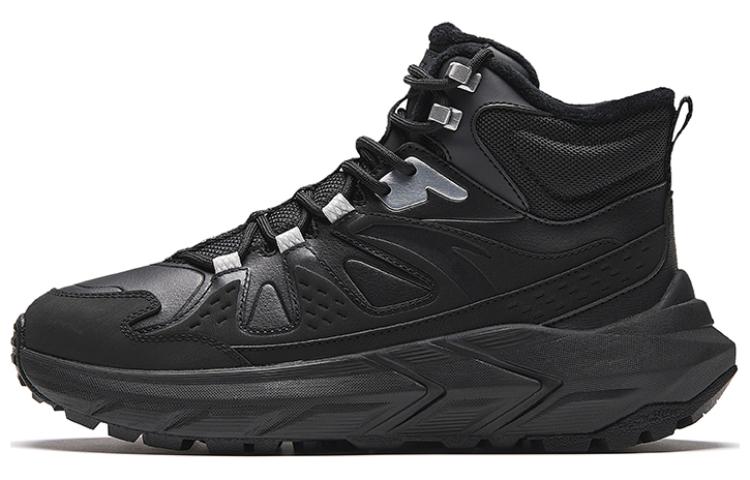 Anta Cushioning Wear-Resistant High-Top Outdoor Shoes Women's Black