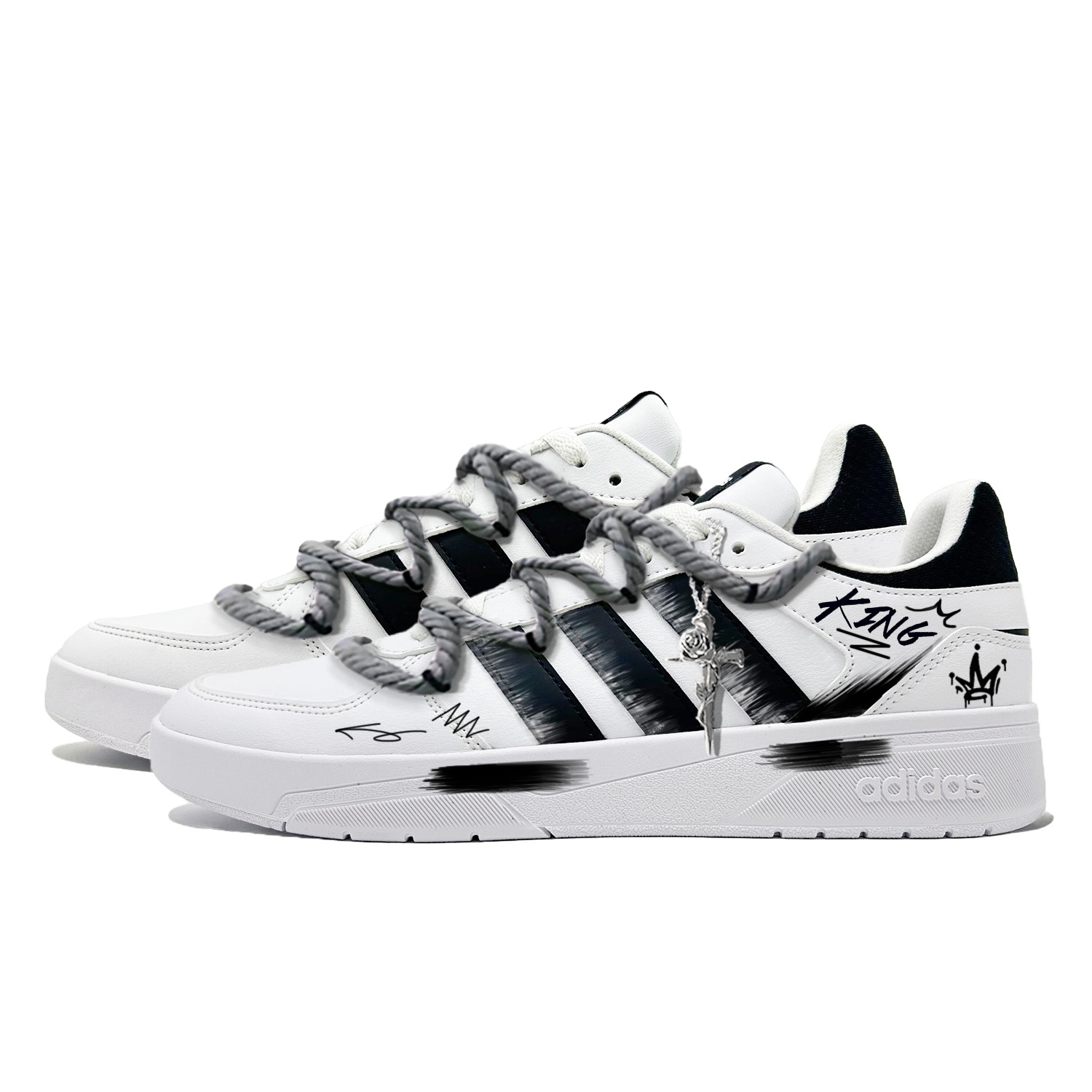 Adidas Neo Courtbeat Skateboard Shoes Men Low Top Black купить в интернет-магазине Yoocart с быстрой доставкой по России.