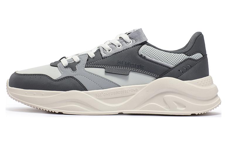 361° Anti-Slip Wear-Resistant Low-Top Casual Shoes Men's Gray