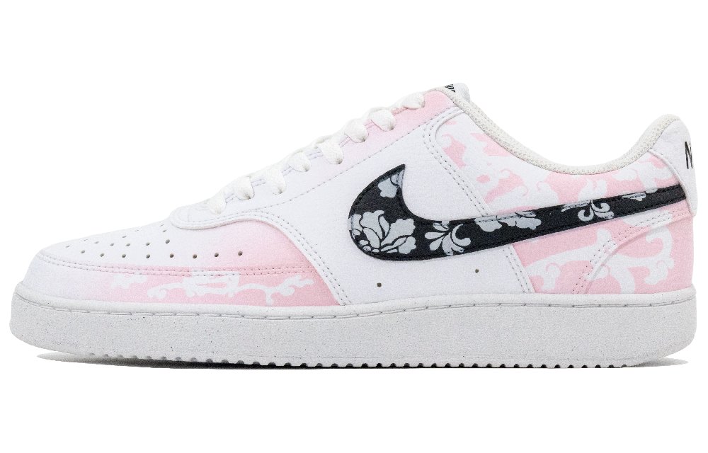 Nike Court Vision 1 Mirror Moon Frost Snow Abrasion Resistant Low Top Skateboard Shoes Unisex White Pink Green