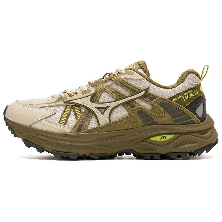 Mizuno Racer Trail Low Top Casual Training Long Distance Running Sprint City Commute Running Shoes Unisex White Brown