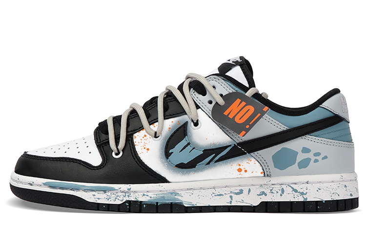 Nike Dunk Slip Resistant Cushioning Abrasion Resistant Low Top Skateboard Shoes Unisex Blue Black