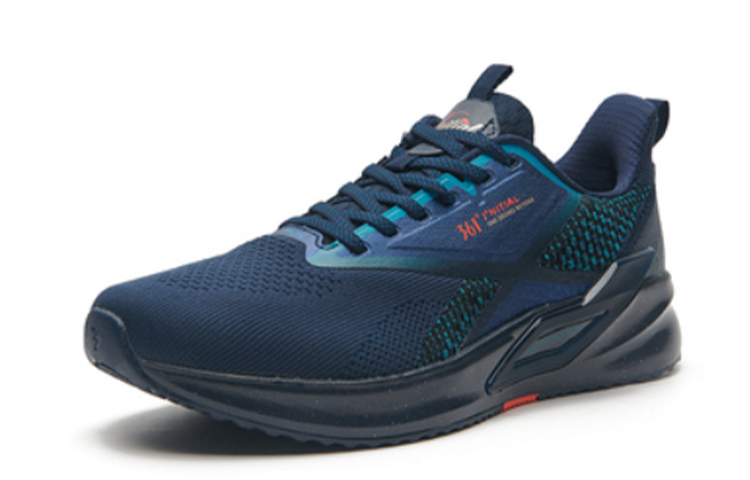 361° Breathable Lightweight Low-Top Running Shoes Men's Blue-Teal