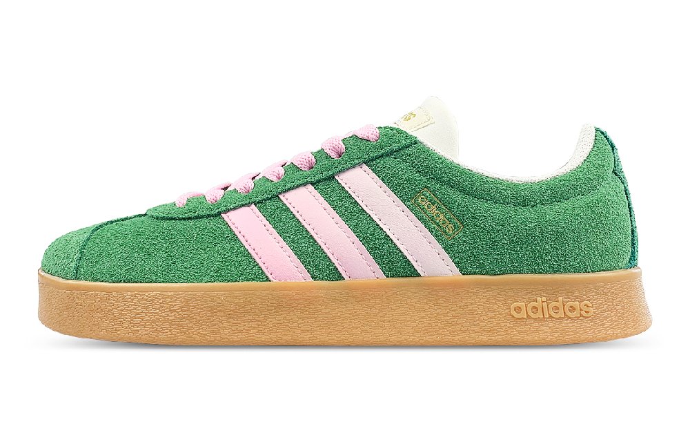 Adidas Anti-Slip Wear-Resistant Low-Top Skateboard Shoes Unisex Pink Green