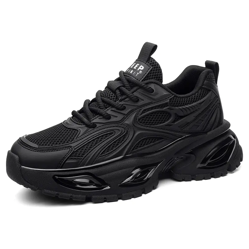 JEEP SPIRIT Darth Vader Soft Sole Low Top Chunky Sneakers Men's Shine World Black