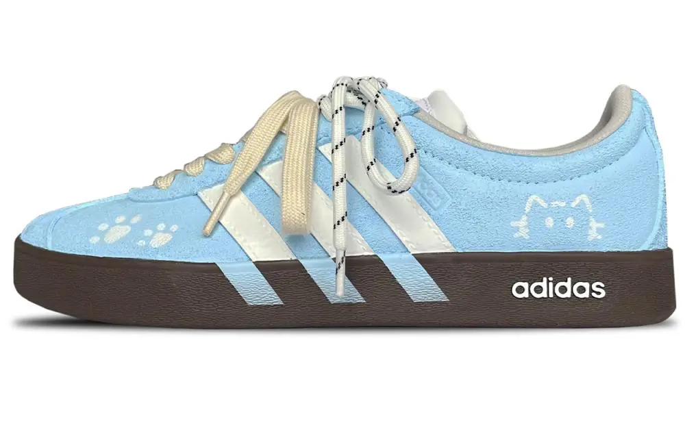 Adidas VL COURT 2.0 Low top Skateboard Shoes Unisex Blue