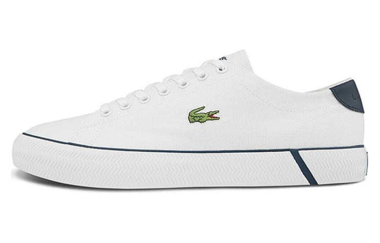 LACOSTE Low Top Skateboard Shoes Men's White