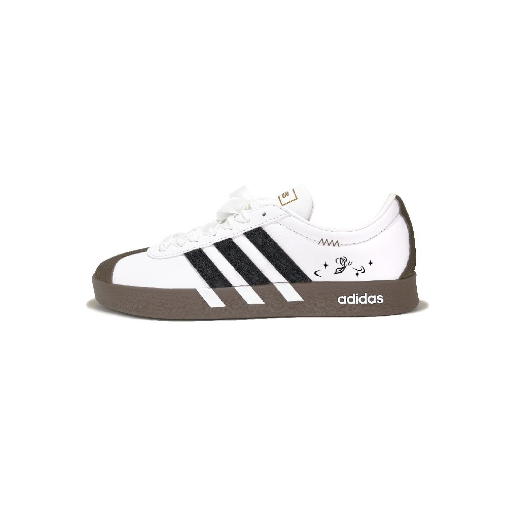 Adidas Neo VL Court 2.0 Sunrise Dance Abrasion Resistant Low Top Skateboard Shoes Unisex Black White