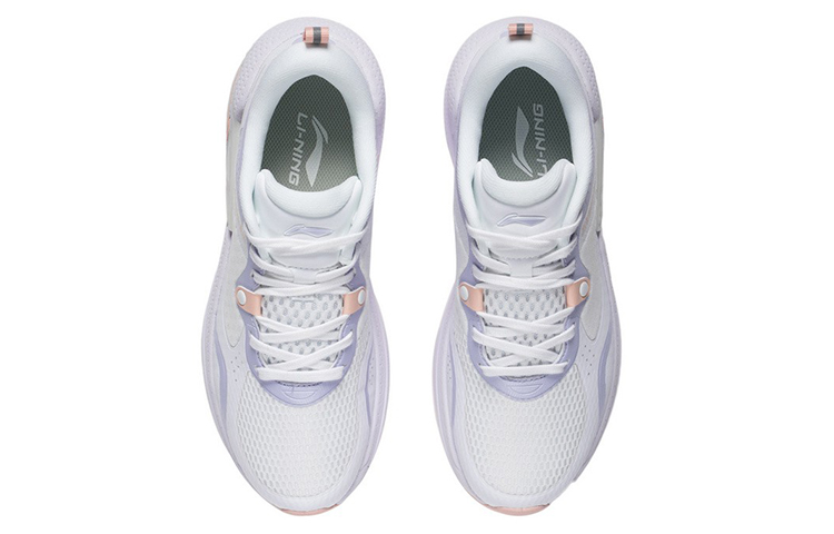 LiNing Shock Absorbers Slip Resistant Abrasion Resistant Low top Casual Shoes Women's White Blue купить в интернет-магазине Yoocart с быстрой доставкой по России.