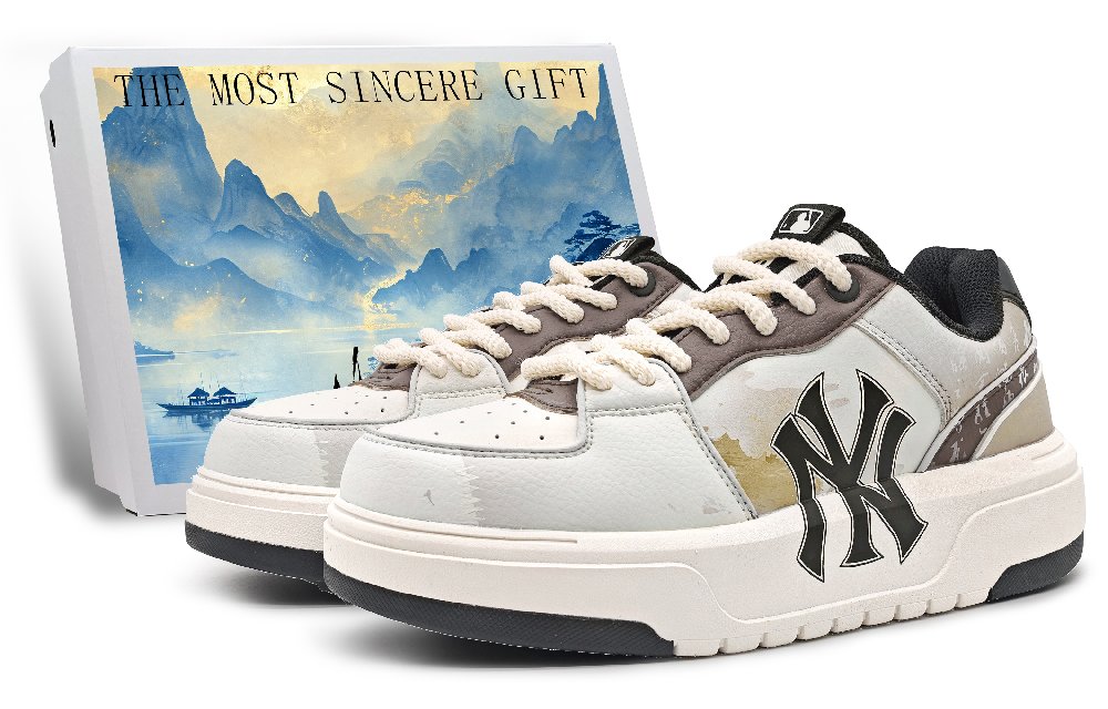 MLB Chunky Liner Low Top Skateboard Shoes Unisex Brown