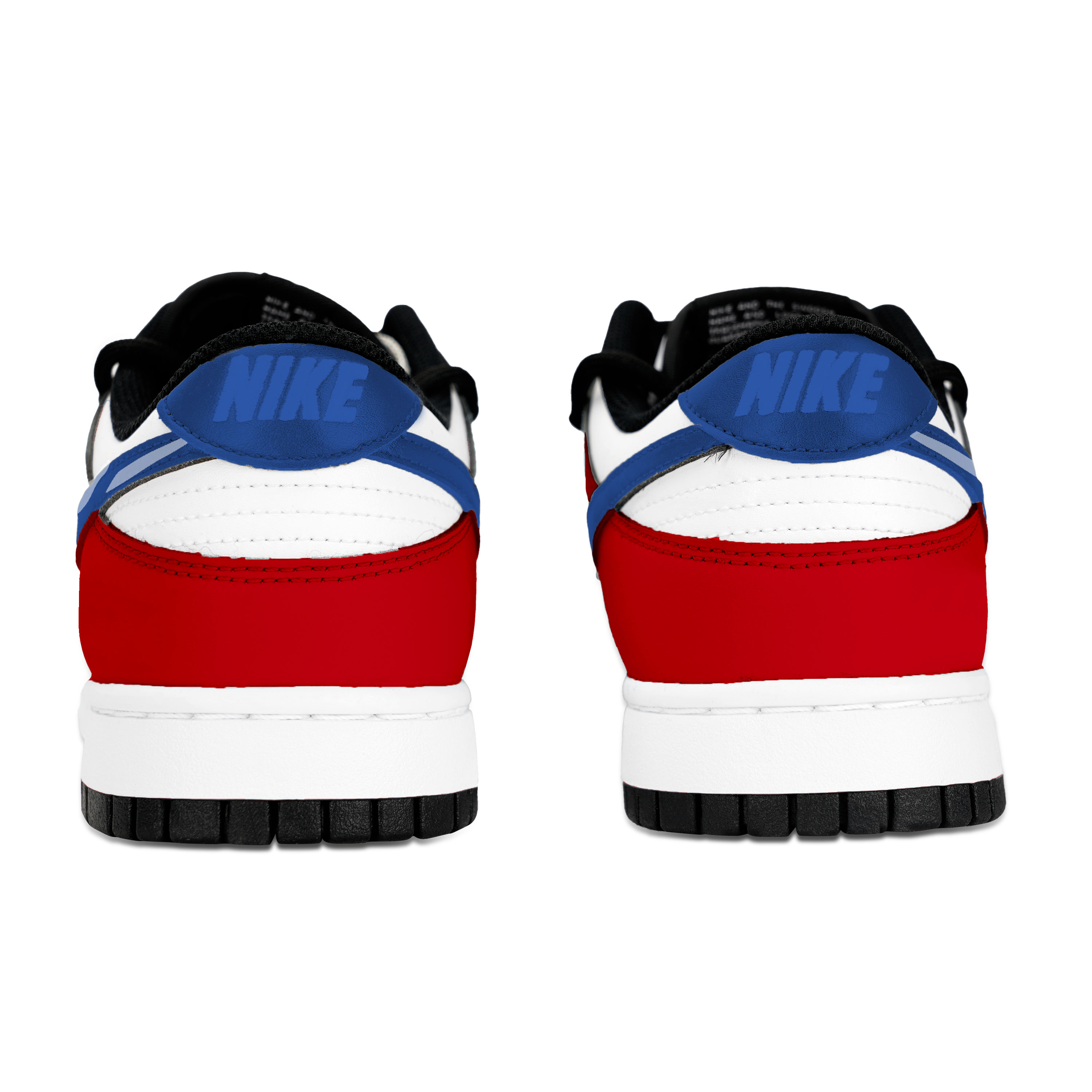 Nike Dunk Multicolor Pattern Abrasion Resistant Low top Skateboard Shoes Unisex Red Blue White купить в интернет-магазине Yoocart с быстрой доставкой по России.