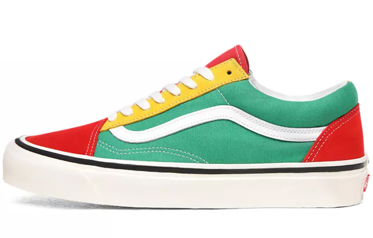 Old Skool Vans 36 Dx 'Red Emerald Yellow'