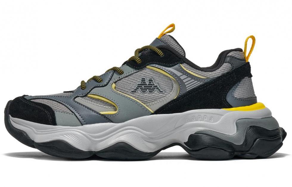 Kappa Cushioning Lightweight Low-Top Running Shoes Men Gray