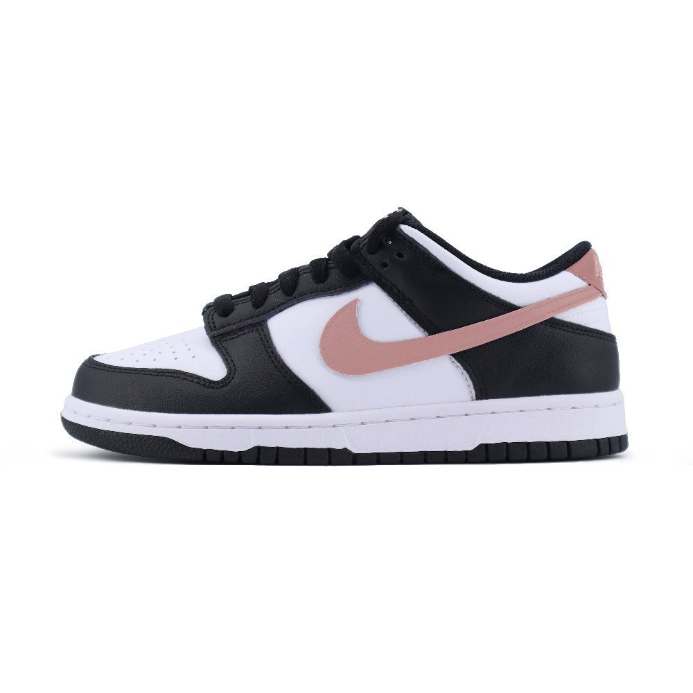 Nike Dunk Anti-Slip Wear-Resistant Low-Top Skateboard Shoes Unisex Black White Pink