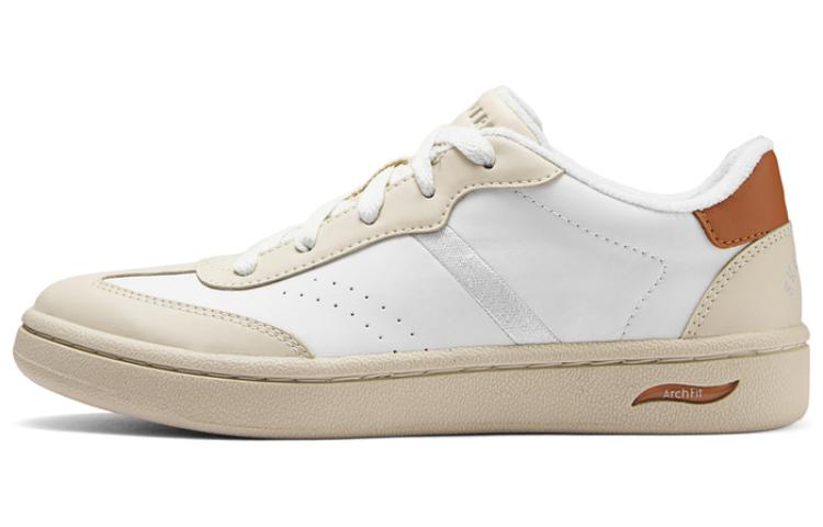 Skechers Modern Comfort Low Top Skateboard Shoes Women's White/Tan Brown