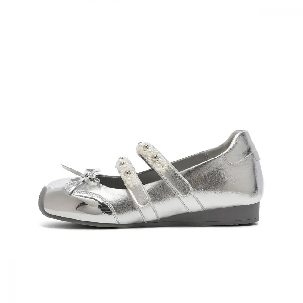 EBLAN Mary Jane Shoes Women's Silver