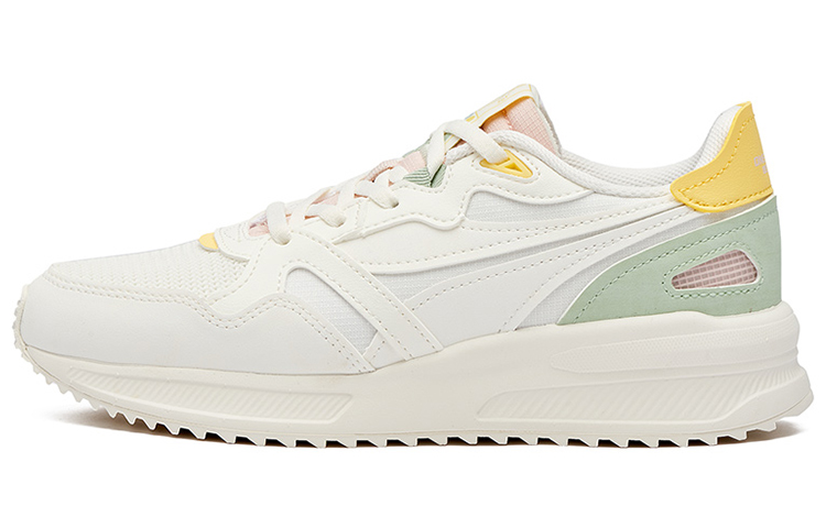 361° Abrasion Resistant, Breathable, Lightweight Low Top Casual Shoes Women's White Cyan