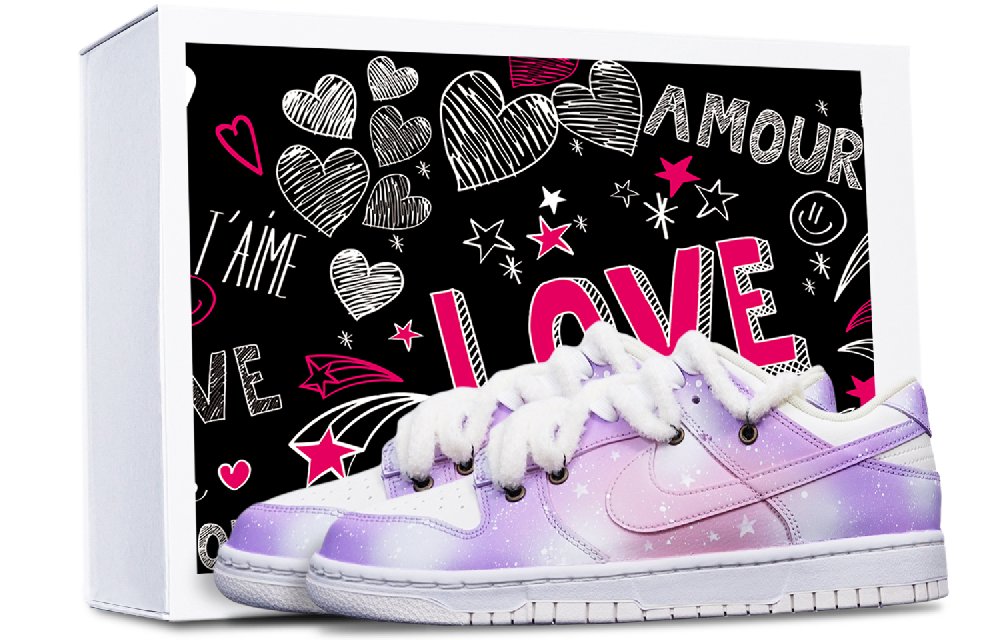 Nike Dunk Skateboard Shoes Women's Low-Top White