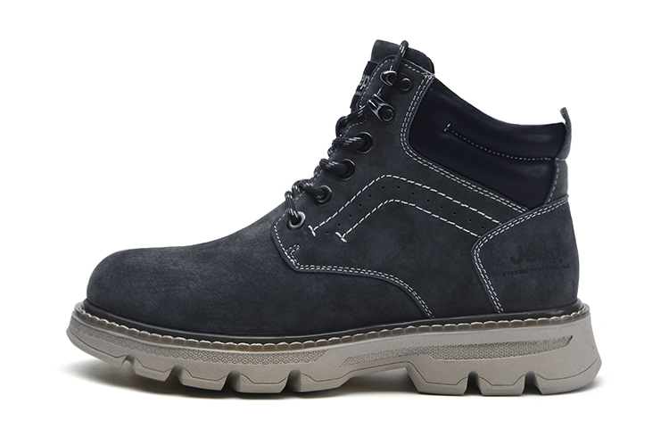 Jeep Ankle-Length Martin Boot Men's Gray