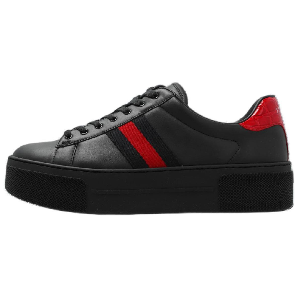 GUCCI ACE Low-Top Skateboard Shoes 4.5cm Women's Black