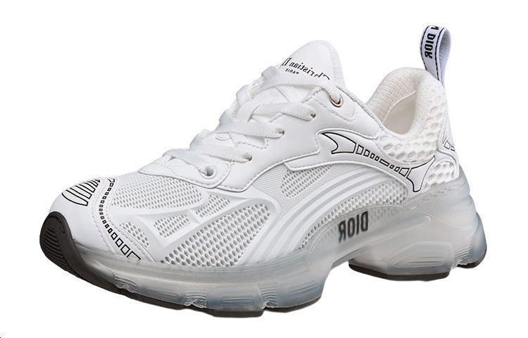 DIOR Vibe Monogram Low top Casual Shoes Women's White